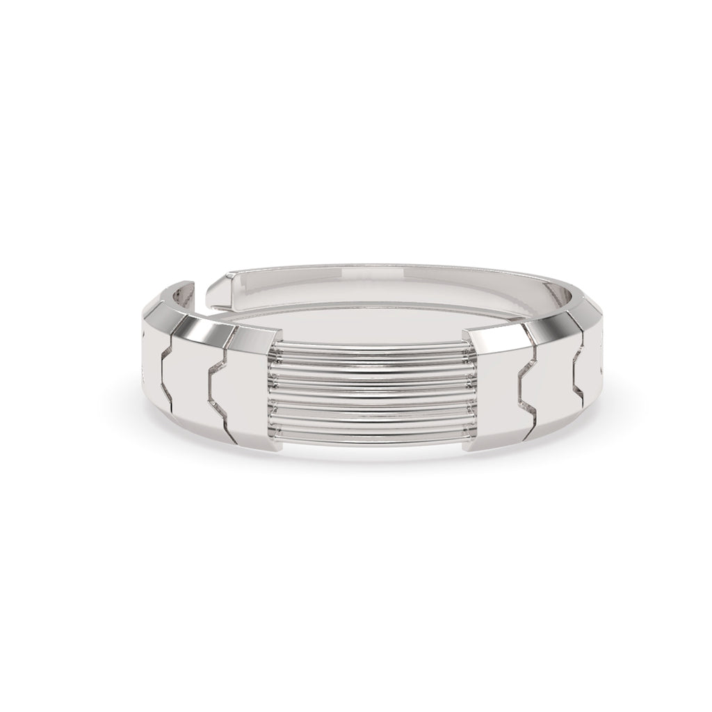 CLARA Real 925 Sterling Silver Designer Band Ring