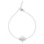 CLARA 925 Sterling Silver Lotus Anklet Payal ( Single ) Adjustable Chain Gift for Women and Girls