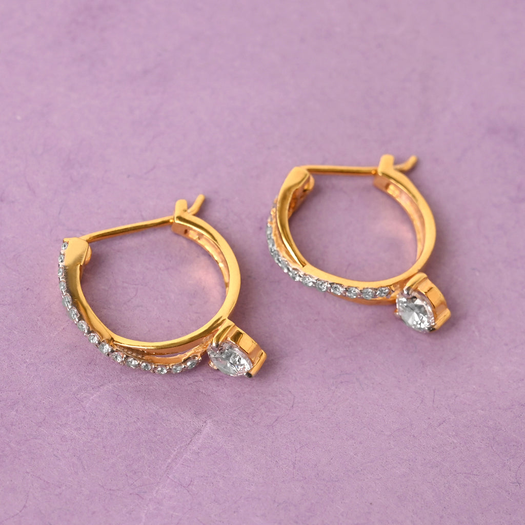 CLARA 925 Sterling Silver Twisted Hoop Bali Earrings