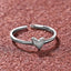 CLARA Pure 925 Sterling Silver  Minimal Heart Finger Ring