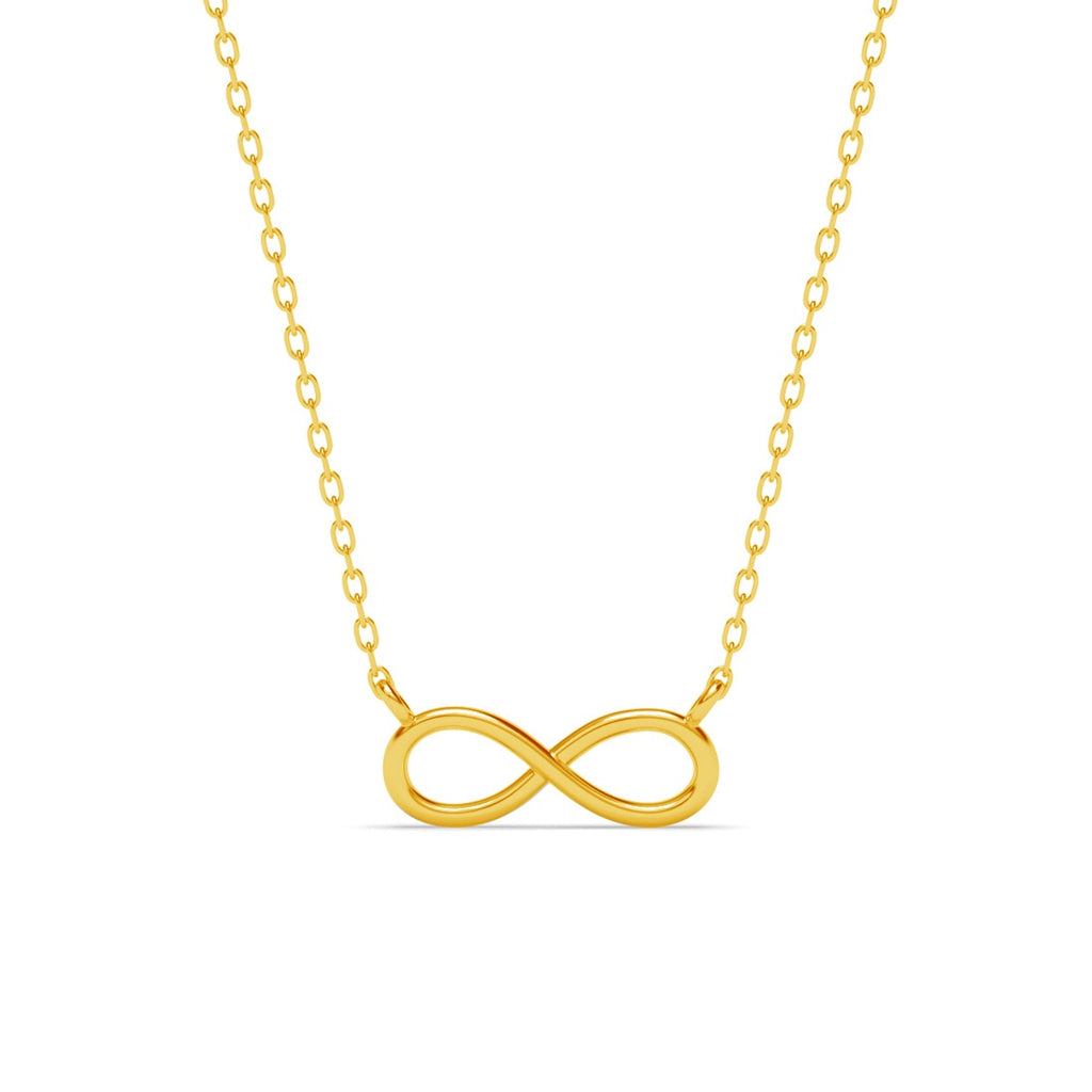 Silver Yusra Infinity Pendant Chain Necklace