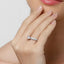 CLARA Made with Swiss Zirconia 925 Sterling Silver Round Solitaire Ring Gift for Women and Girls