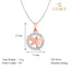 CLARA 925 Sterling Silver Butterfly Pendant Chain Necklace