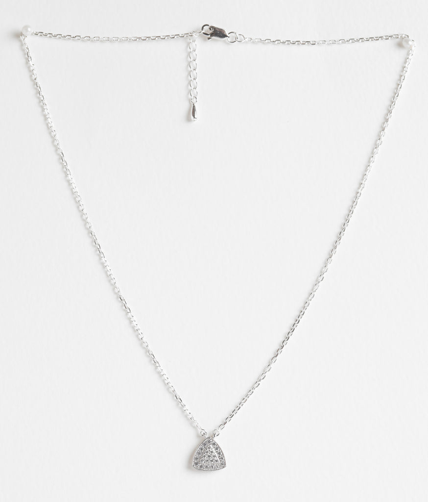CLARA 925 Sterling Silver Jules Pendant Earring Chain Jewellery Set