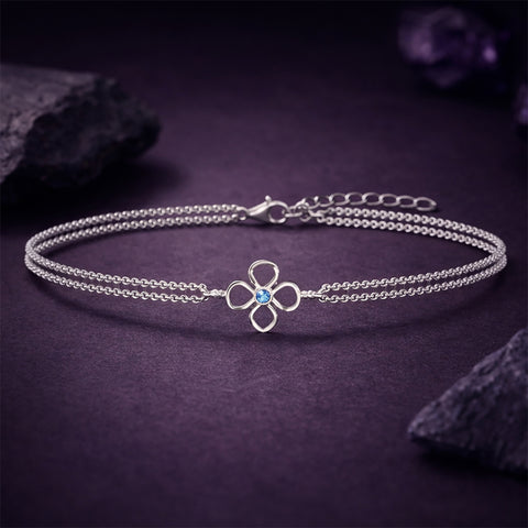 Silver Enea Double Chain Bracelet