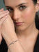 Silver Jivika Heart Mangalsutra Bracelet
