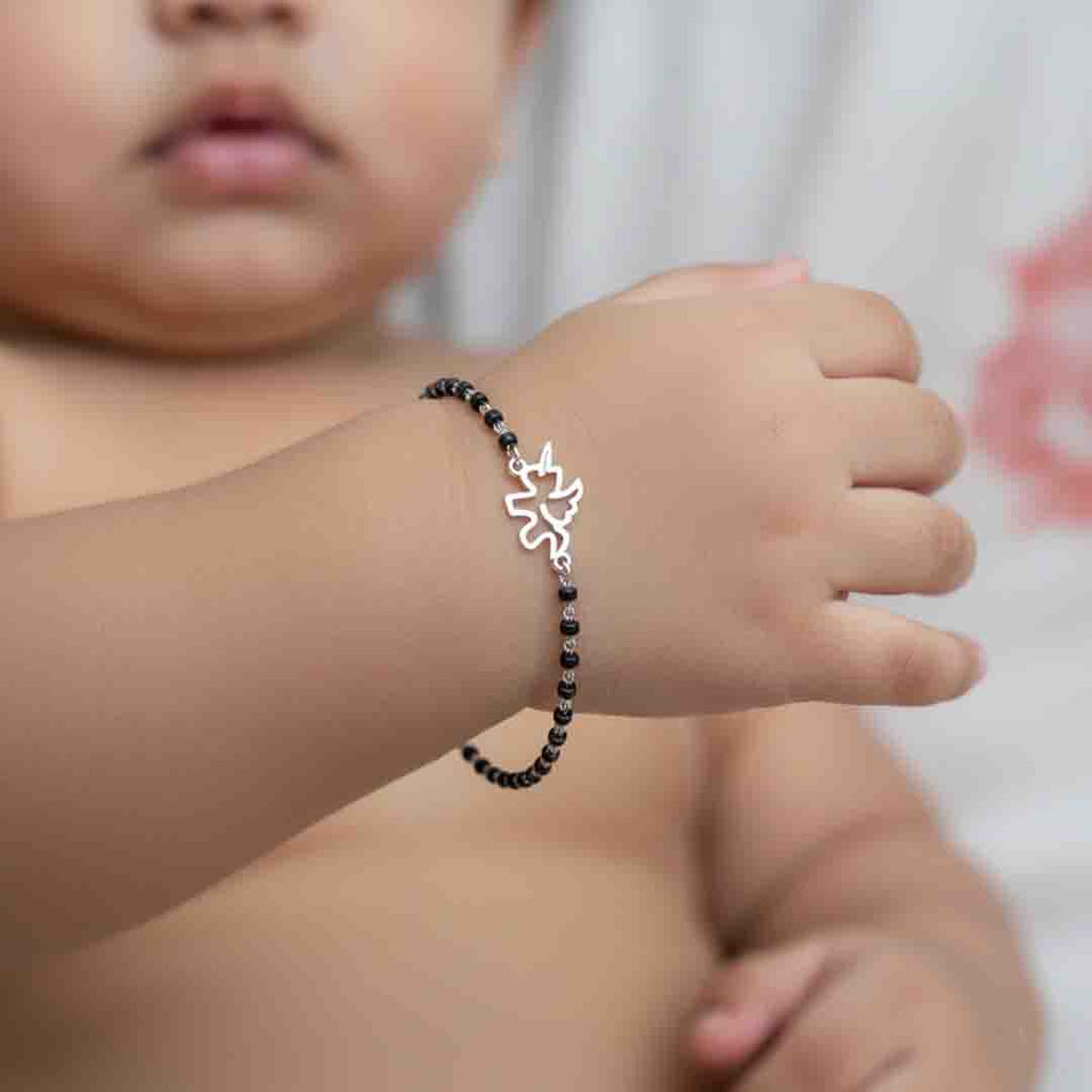 Silver Baby Nazariya Kids Unicorn Bracelet