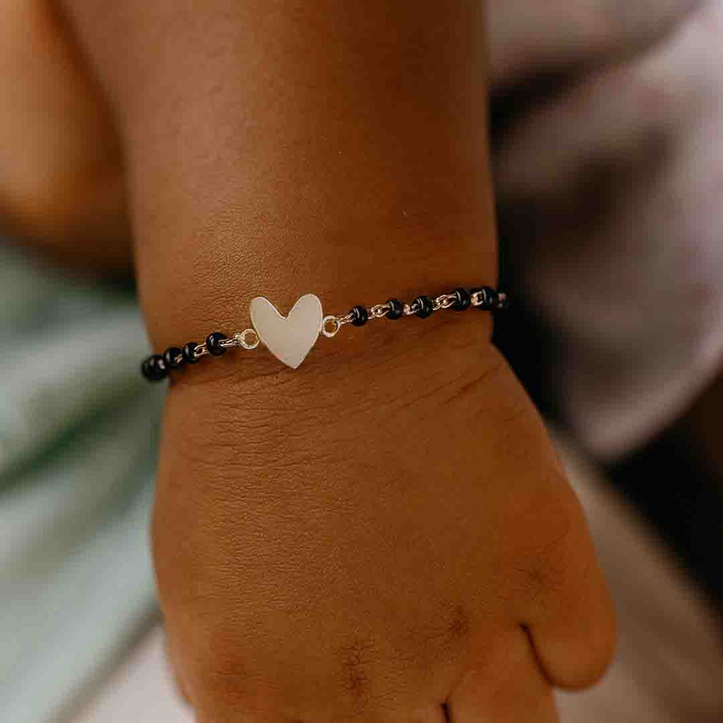Silver Baby Nazariya Kids Heart Bracelet