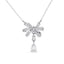 Silver Bow Knot Pendant Chain