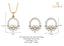 CLARA 925 Sterling Silver Tica Pendant Earring Chain Jewellery Set