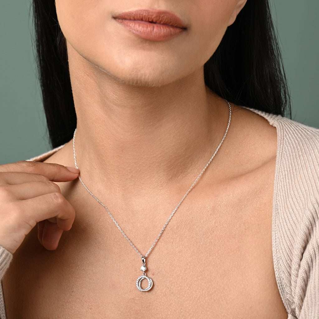 Silver Circle of Joy Pendant Chain