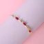 CLARA 925 Pure Silver Golden Ruby Hand Bracelet