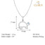 CLARA 925 Sterling Silver Tortoise Pendant Chain Necklace 