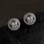 CLARA 925 Sterling Silver Swiss Zirconia Halo Earring With Screw Back Gift for Women and Girls