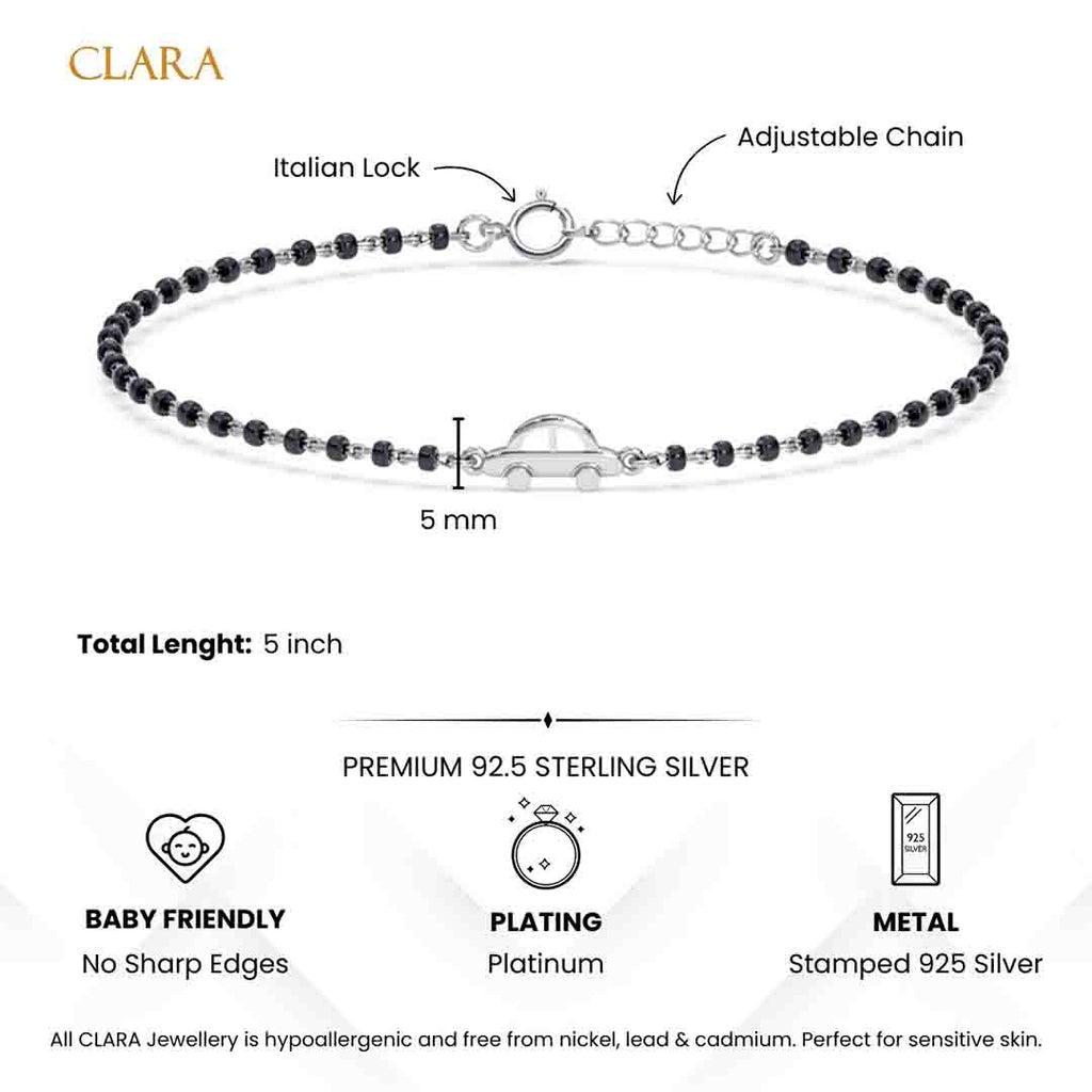 Silver Baby Nazariya Kids Car Bracelet