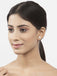 Silver Round Brilliant Solitaire Stud Earring