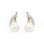 Silver Pearl Asuka Stud Earrings