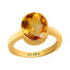 Certified Citrine Sunehla Elegant Panchdhatu Ring 4.8cts or 5.25ratti