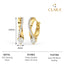 CLARA 925 Sterling Silver Twisted Hoop Bali Earrings
