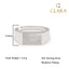 CLARA Real 925 Sterling Silver Jorn Band Ring