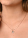 CLARA 925 Sterling Silver Hermosa Pendant Chain Necklace