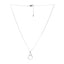 Silver Interlocked Ring Pendant Chain