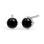CLARA 925 Sterling Silver Black Studs Earrings Gift for Kids Girls