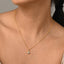 Silver Ceci Solitaire Pendant Chain