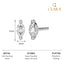 CLARA 925 Sterling Silver Marquise Studs Earrings Gift for Kids Girls