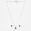 Silver Amati Green Solitaire Jewellery Set