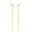 Silver Cara Sui Dhaga Threader Earrings