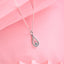 Silver Teardrop Pendant Chain
