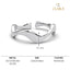 CLARA Pure 925 Sterling Silver Wave Finger Ring