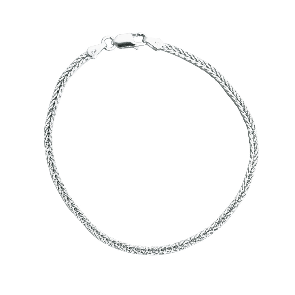 Silver Byzantine Men Bracelet in 8 inches