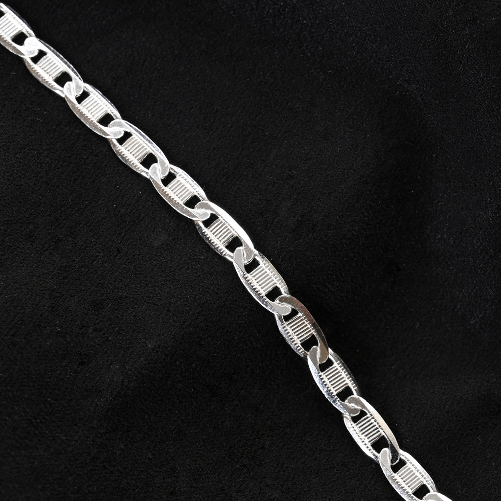 Silver Zoltan Men Bracelet in 8 inches
