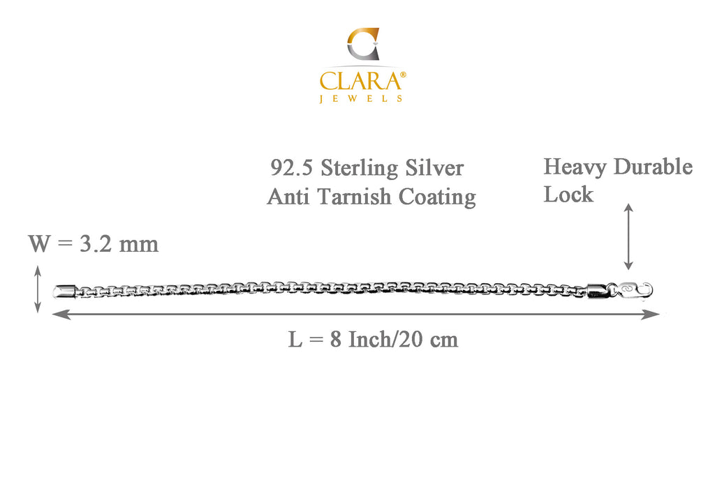 Silver Bracelet 8 inches