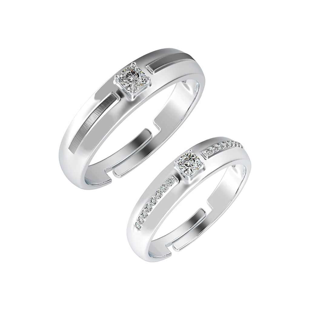 Silver Nario Couple Band