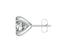 Silver Round Solitaire Stud Men Earring 1 Piece