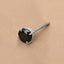 CLARA 925 Sterling Silver Black Stud Men Earring Gift for Men & Boys 1 Piece