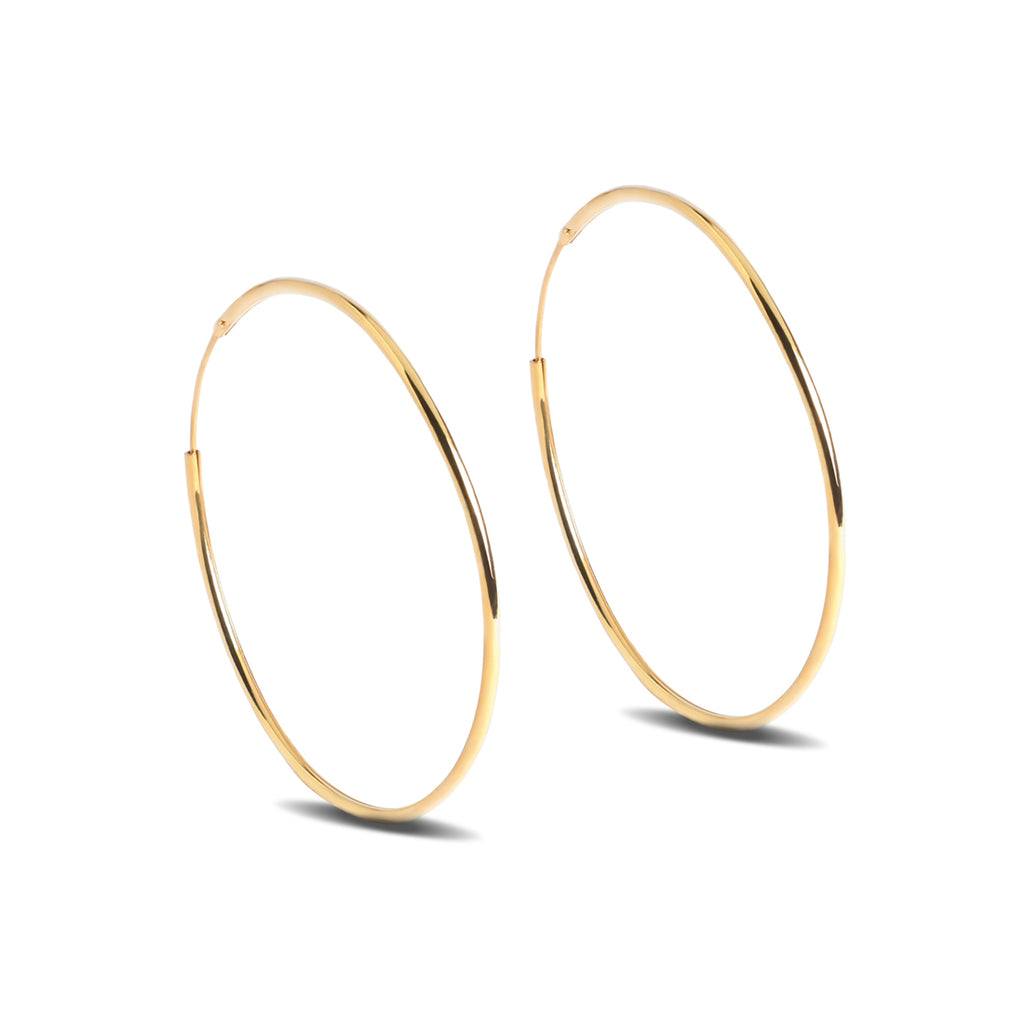 Silver Classic Hoop Earrings