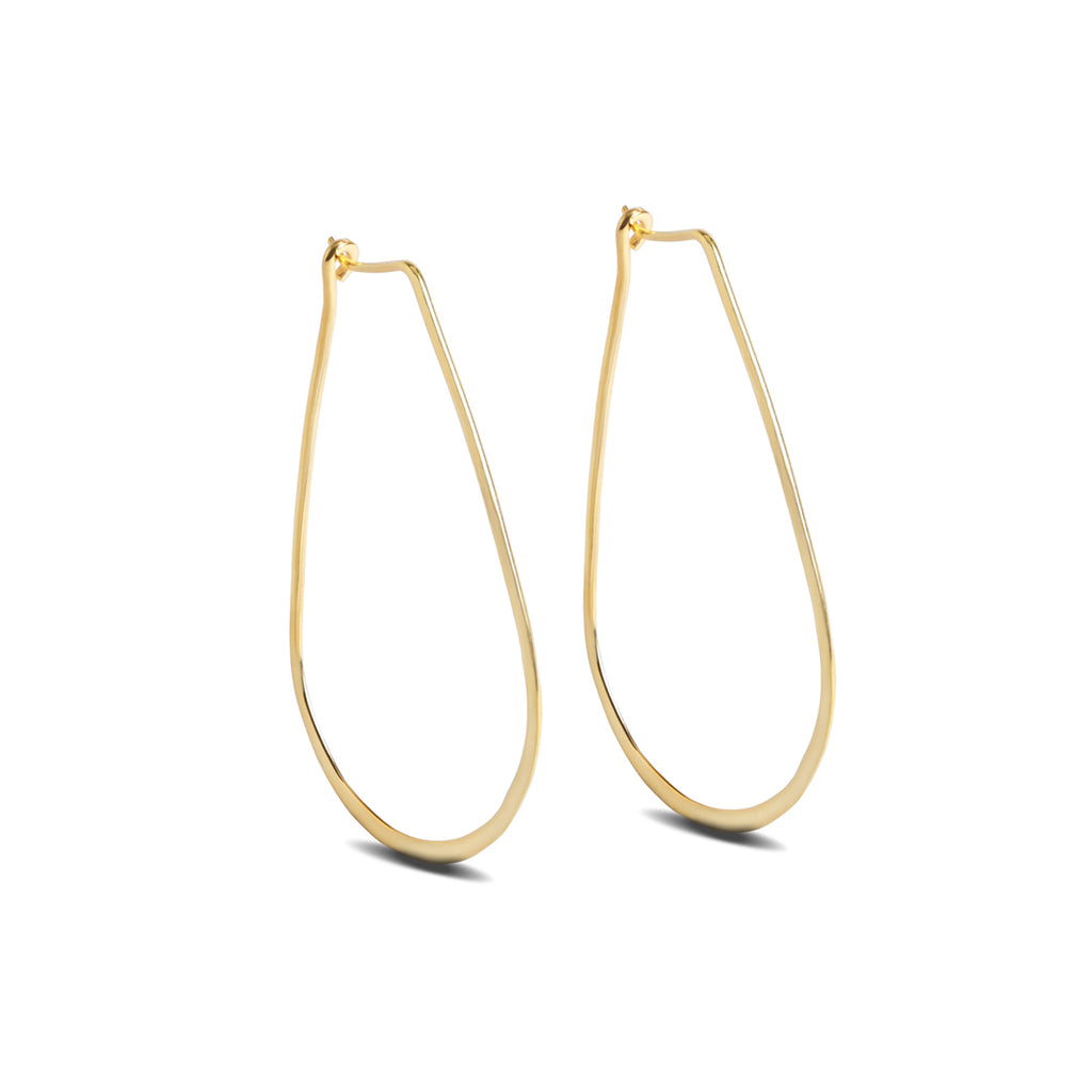 Silver Aiwa Hoop Earrings