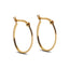 Silver Oval Hoop Earrings