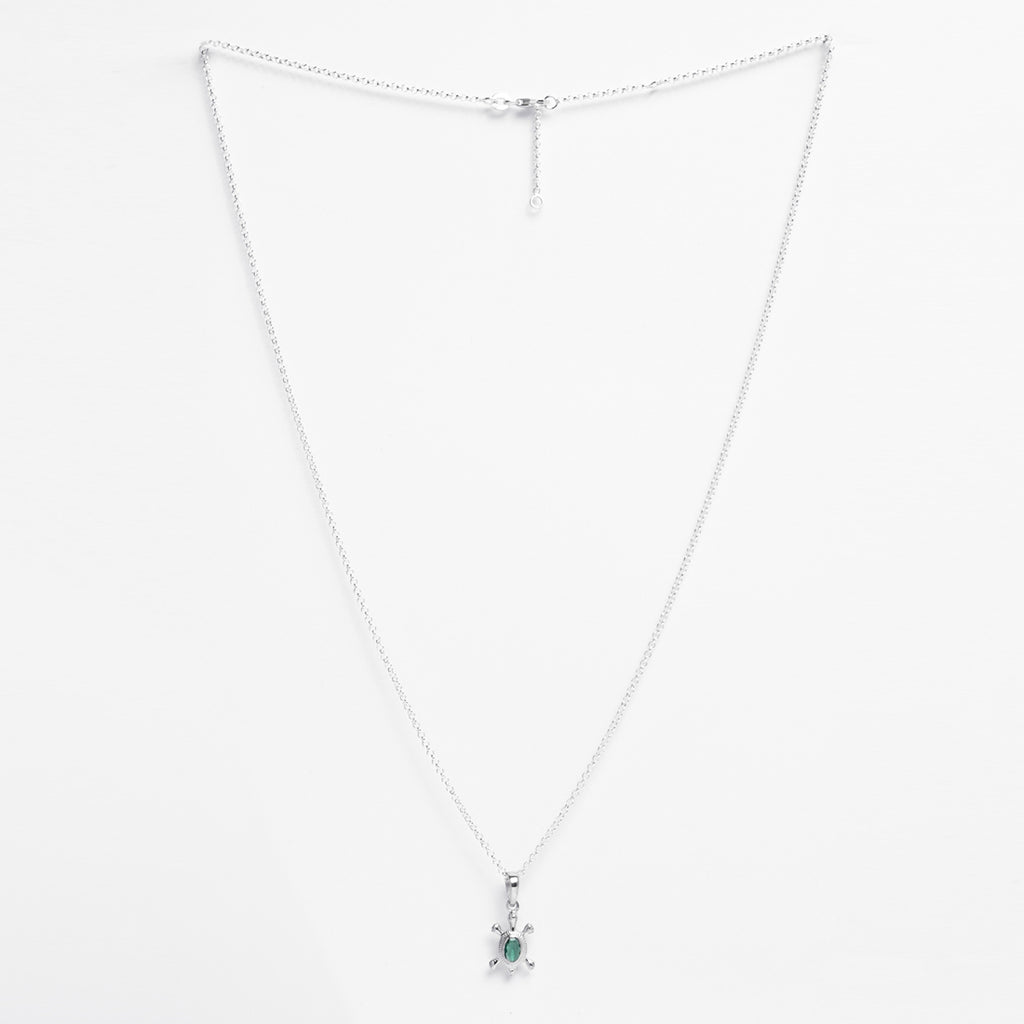 Silver Good Luck Tortoise Turtle Men Pendant Necklace with Chain or without Chain