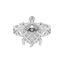 Silver Good Luck Tortoise Turtle Men Ring