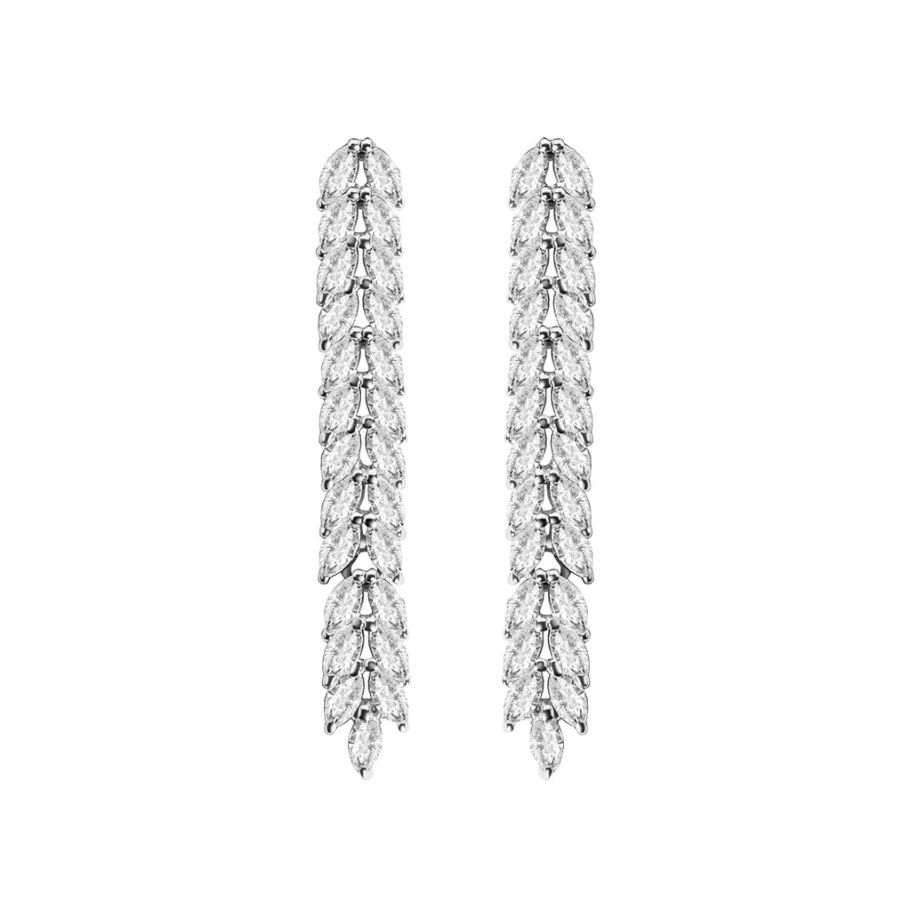 Silver Princess Dangler Earrings