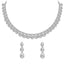 Silver Classic Necklace Jewellery Set