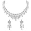 Silver Queen's Necklace Jewellery Set