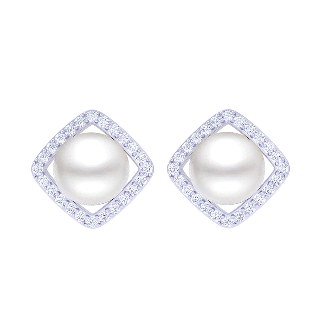 Silver Pearl Earrings