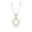 Silver Pearl Lotus Pendant Chain Necklace