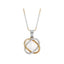 Silver Pearl Knot Pendant Chain Necklace